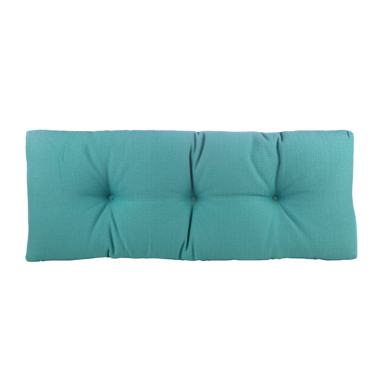 Klear Vu The Gripper Non-Slip Tufted Bench Cushion for Indoor Furniture, Assembled in USA, Entryway Storage, Bay Window, Corner Nook or Piano Seat, 35 Inches, Solid Teal - Image 2